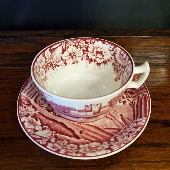 One Enoch Woods Wood & Sons Castles Tea Cup and Saucer - Picture 3 of 6